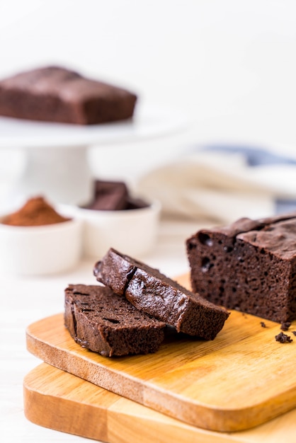 bolo de brownie de chocolate