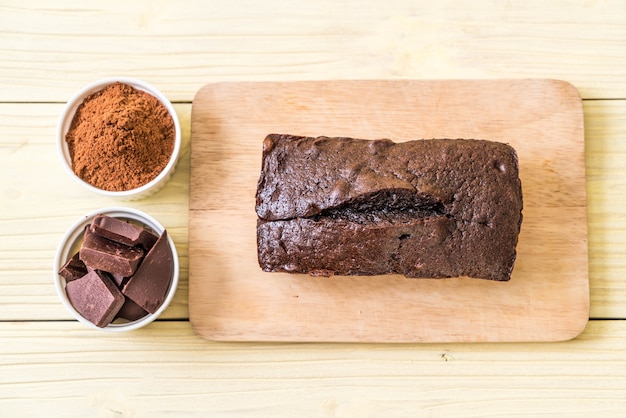 Foto bolo de brownie de chocolate