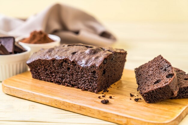 bolo de brownie de chocolate