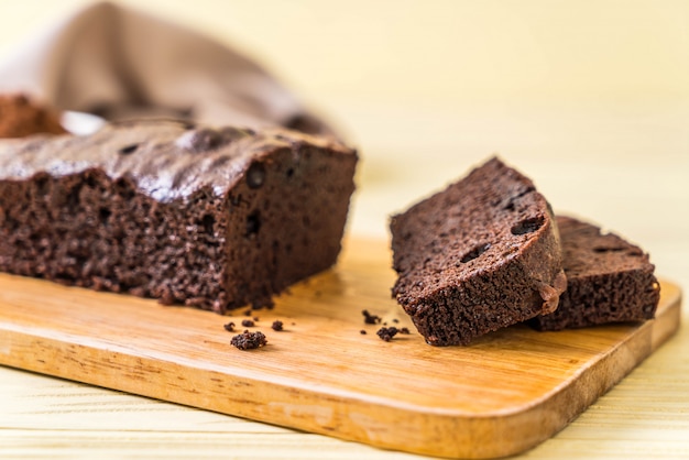 Bolo de brownie de chocolate