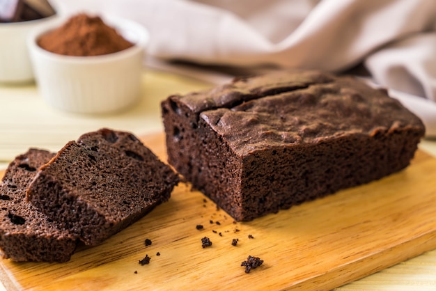 bolo de brownie de chocolate