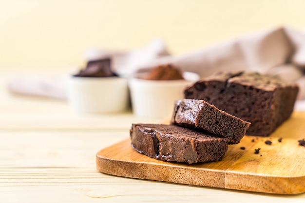 bolo de brownie de chocolate