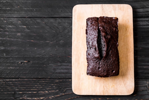 Bolo de brownie de chocolate