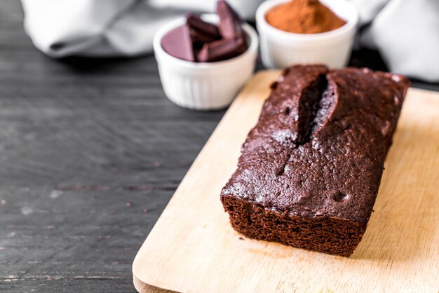 bolo de brownie de chocolate