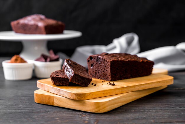 bolo de brownie de chocolate