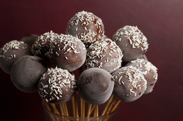 Foto bolo de chocolate aparece