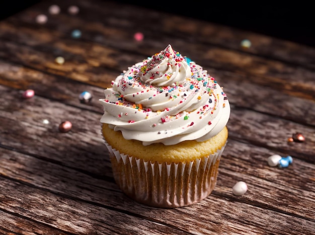 Foto bolo de chocolate com cobertura de doces de creme