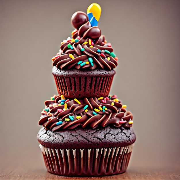 bolo de chocolate com creme de nozes e chocolate PARA ANIVERSÁRIO