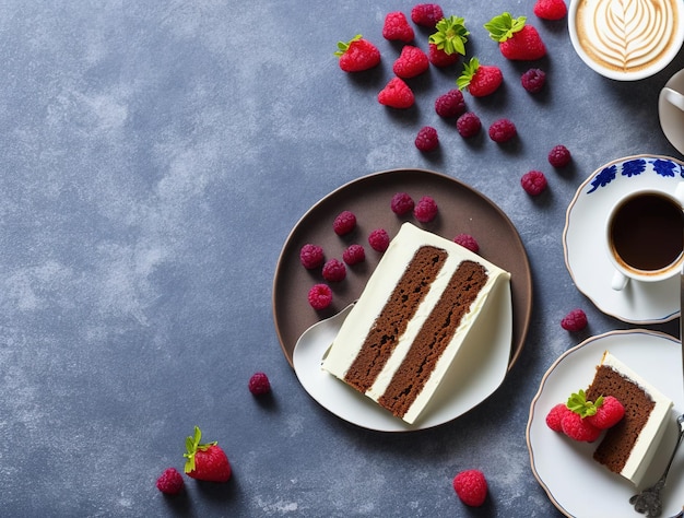 bolo de chocolate com frutas