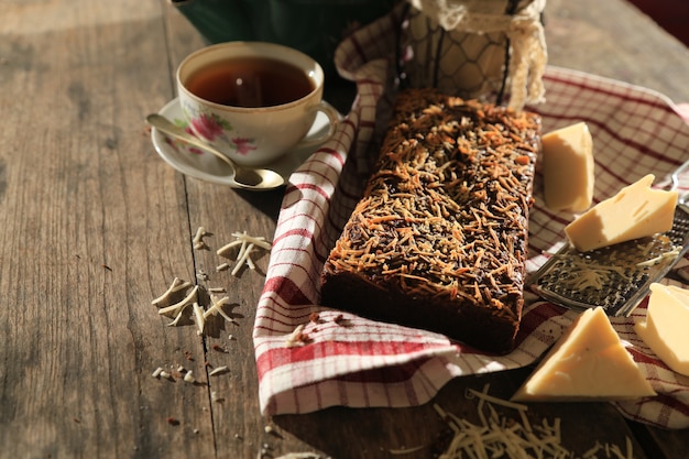 bolo de chocolate com queijo brownies