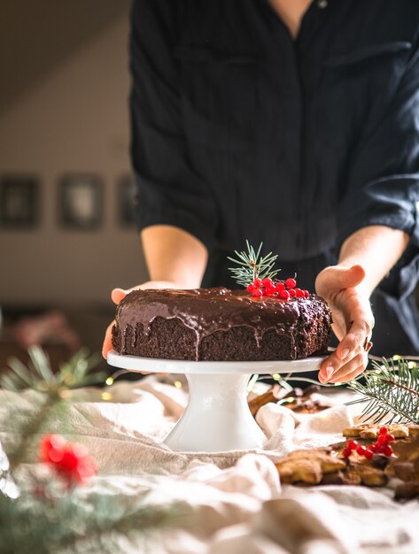 Bolo de chocolate de gengibre