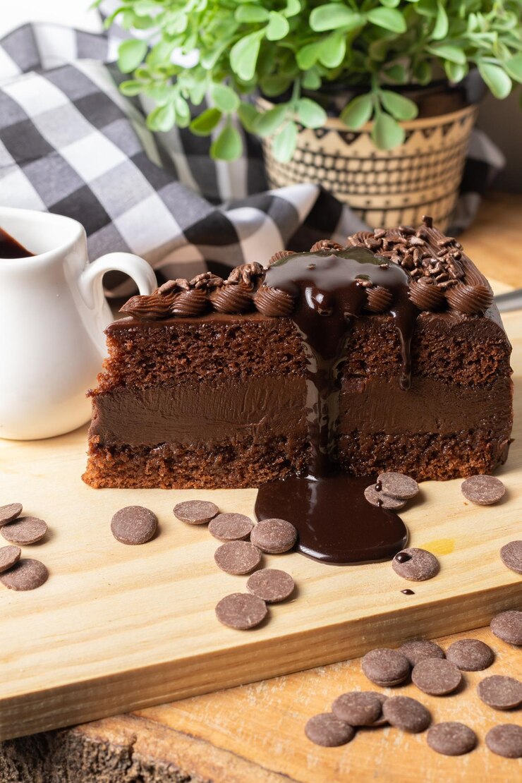 Foto bolo de chocolate