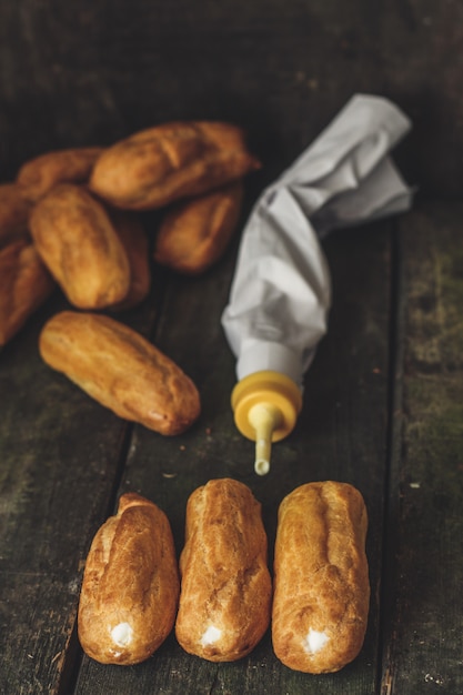 bolo de creme choux