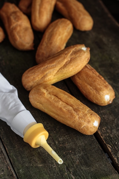 bolo de creme choux