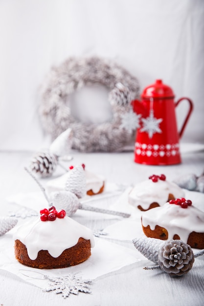 Bolo de frutas de Natal tradicional