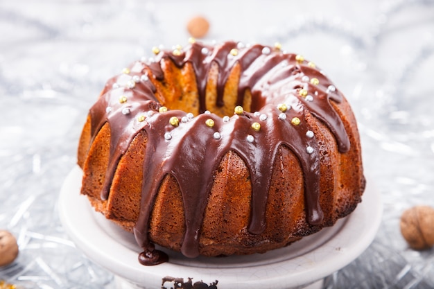 Bolo de frutas de natal tradicional