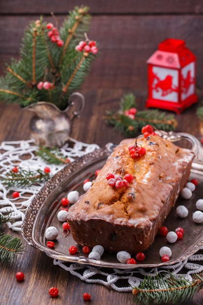 Bolo de frutas de Natal