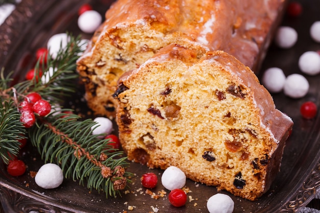 Bolo de frutas de Natal