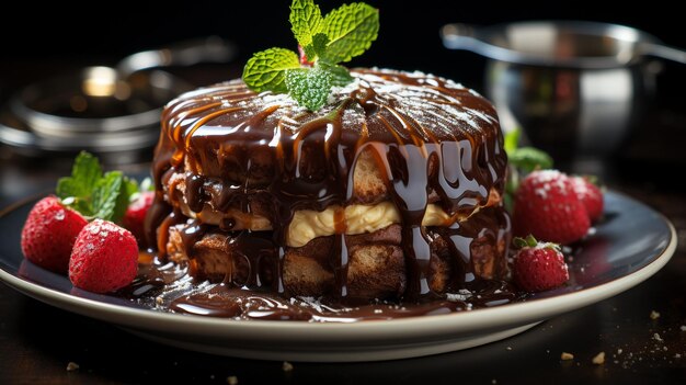 bolo de lava de chocolate é que tem chocolate