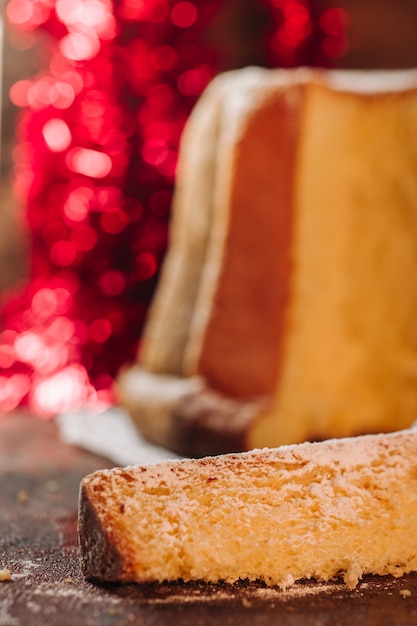 Foto bolo de pandoro italiano