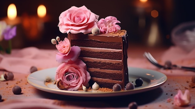 bolo de rosa