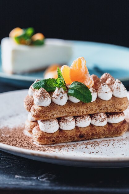 Bolo de sobremesa tiramisu