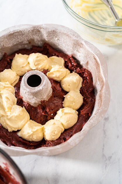 Bolo de veludo vermelho