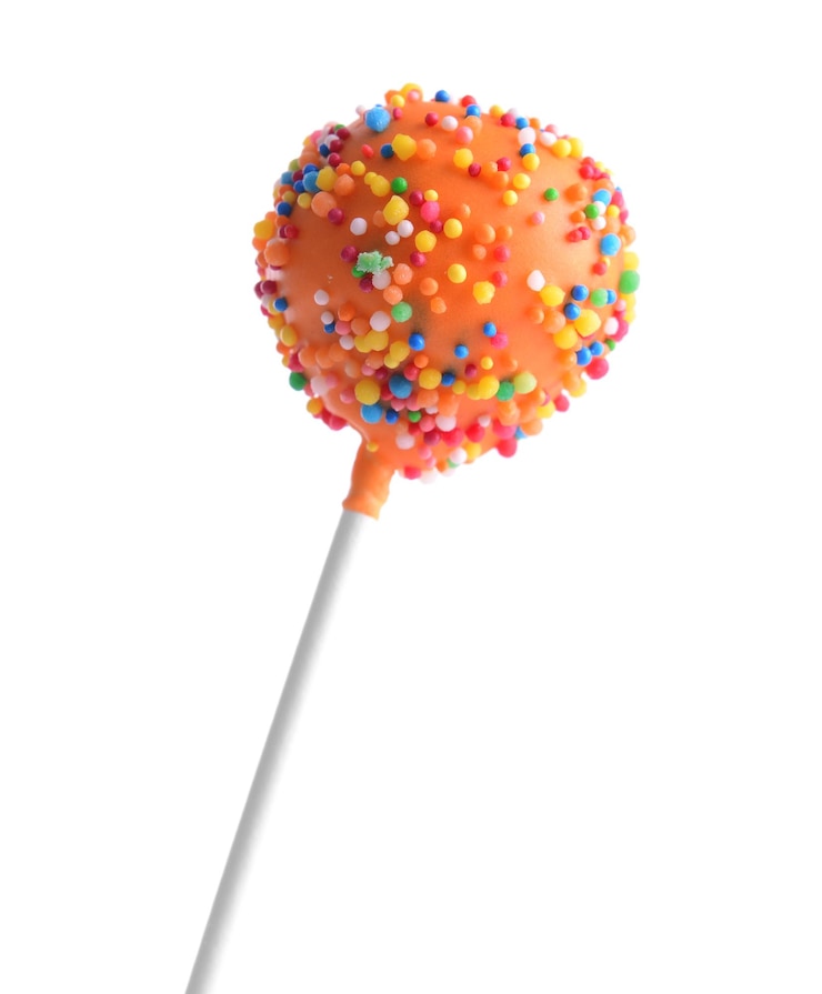 Foto bolo doce pop isolado em branco