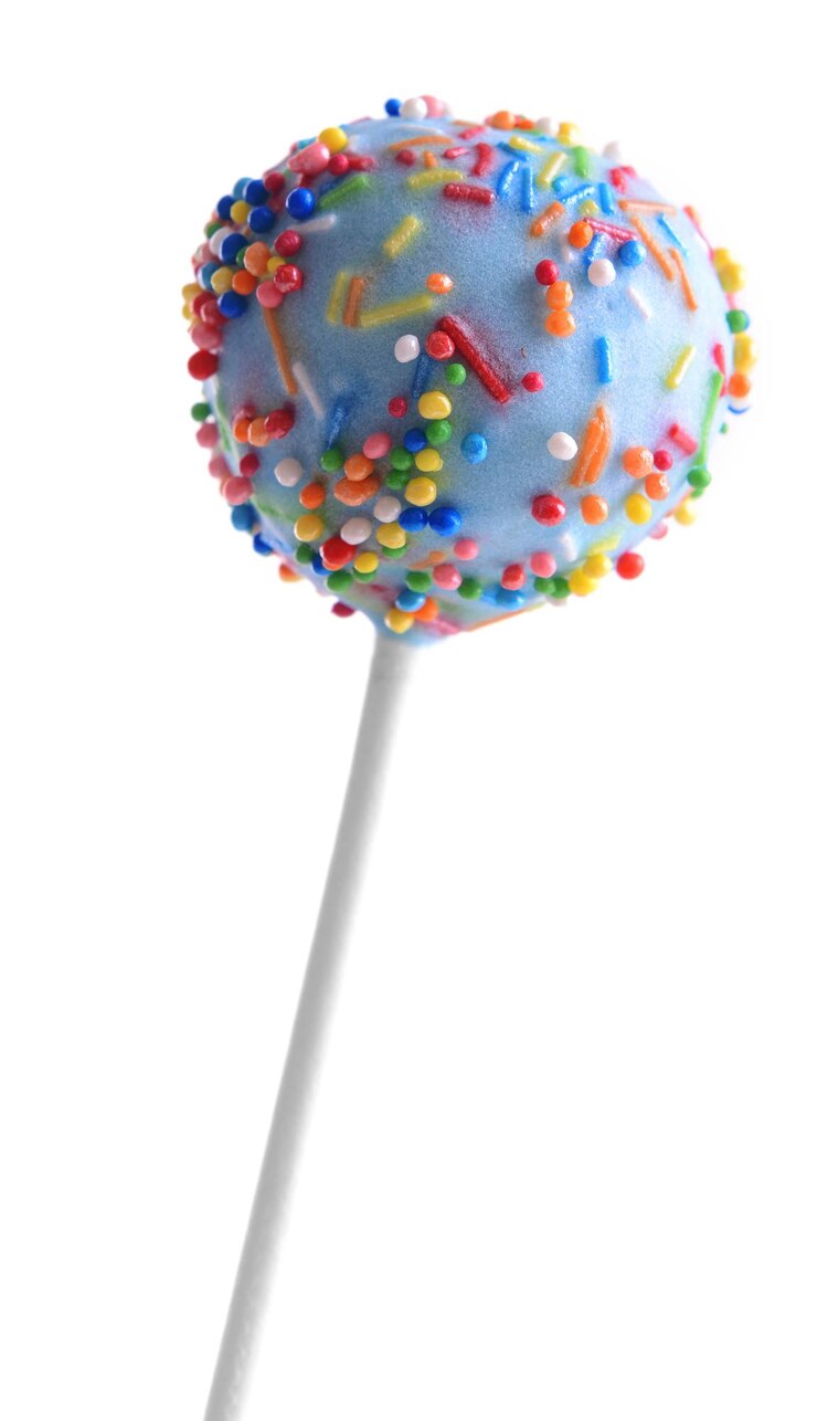 Foto bolo doce pop isolado no branco