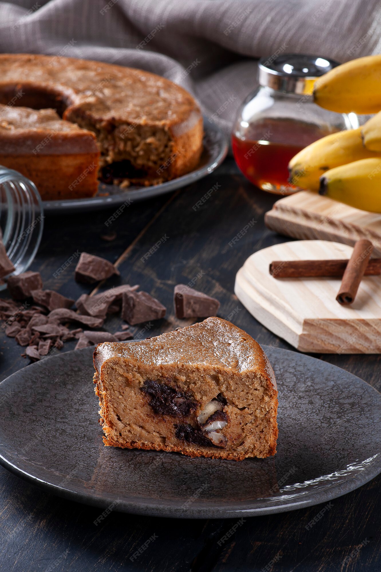 Como fazer bolo de banana com chocolate saudável