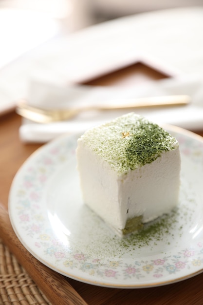 Bolo Macha Chá Verde Sobremesa Estilo Japonês