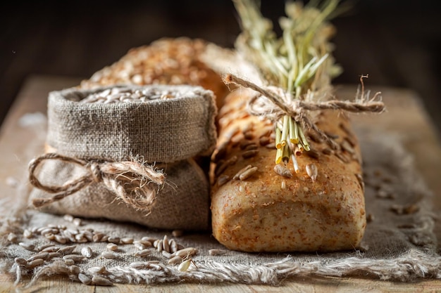 Bolos de aveia deliciosos e quentes de sua própria padaria