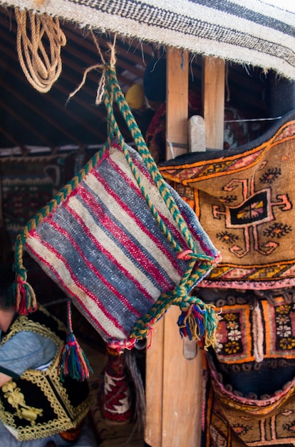 Bolsa artesanal tradicional turca como itens de presente