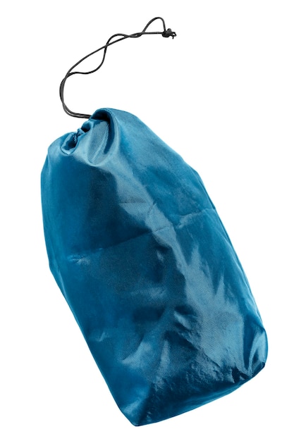 Bolsa azul isolada
