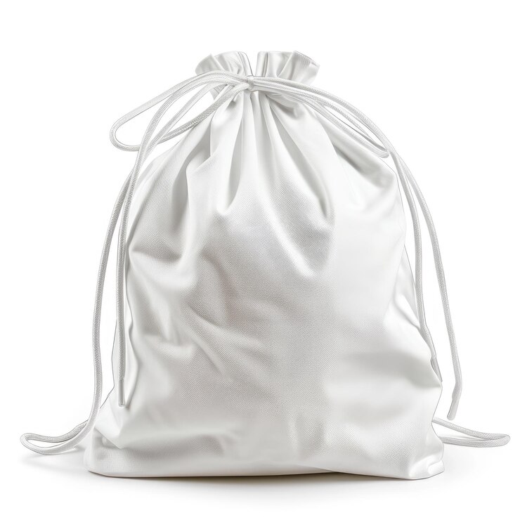 una bolsa blanca con una bolsa blanca en ella que dice bolsa