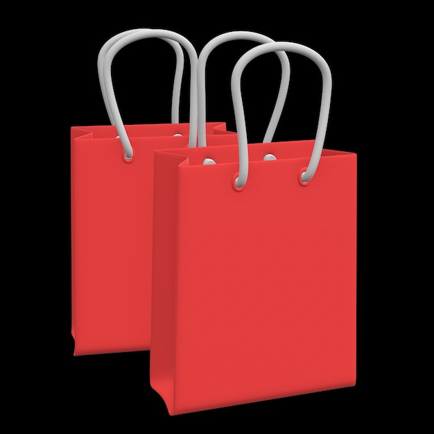 Bolsa de compras roja de venta