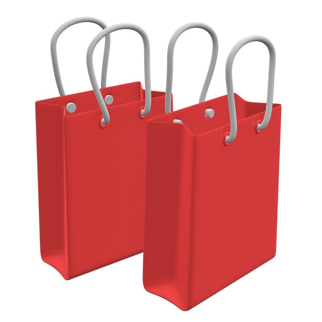 Bolsa de compras roja de venta
