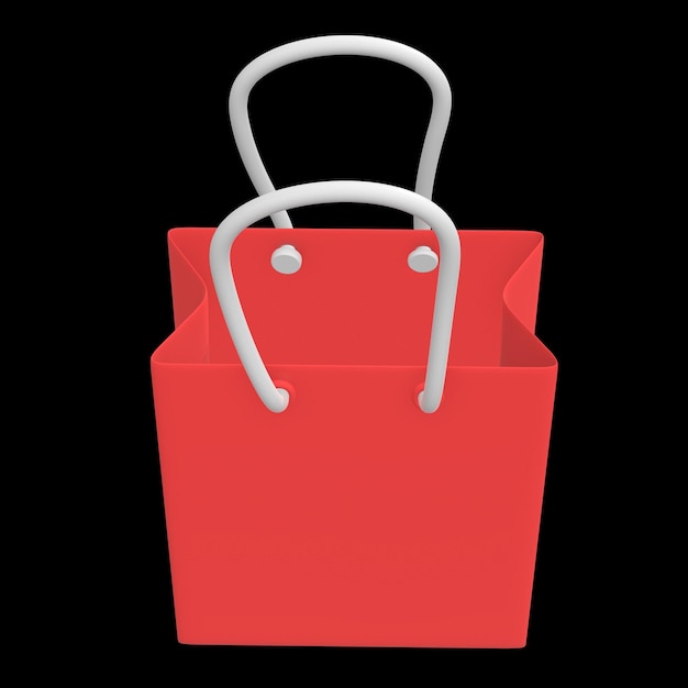Bolsa de compras roja de venta
