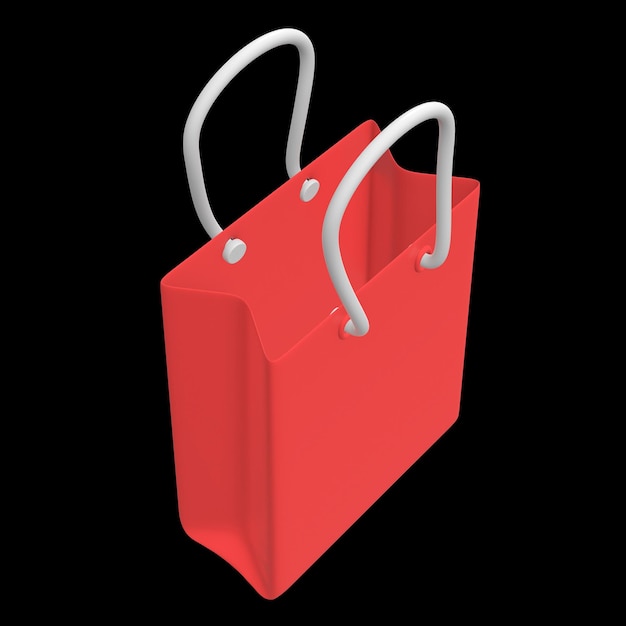 Bolsa de compras roja de venta