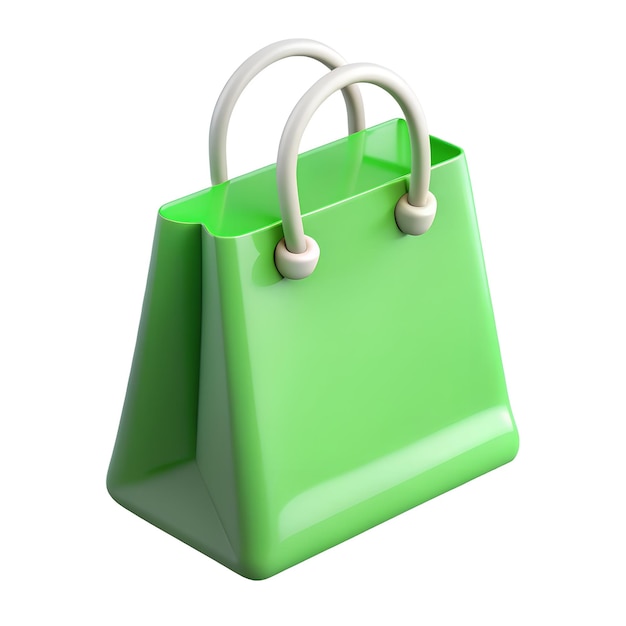 Foto bolsa de compras 3d verde