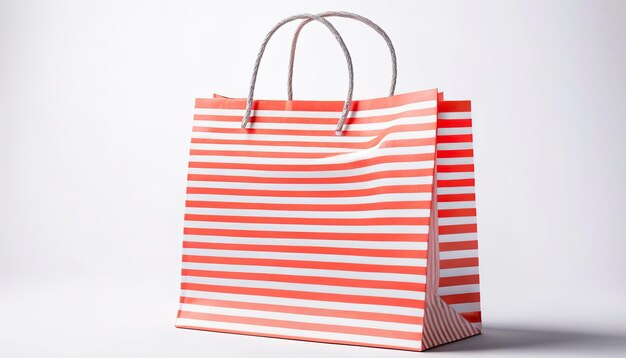 Bolsa de compras colorida isolada em fundo branco