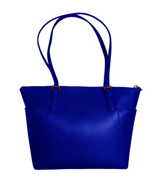 Bolsa de couro de luxo azul