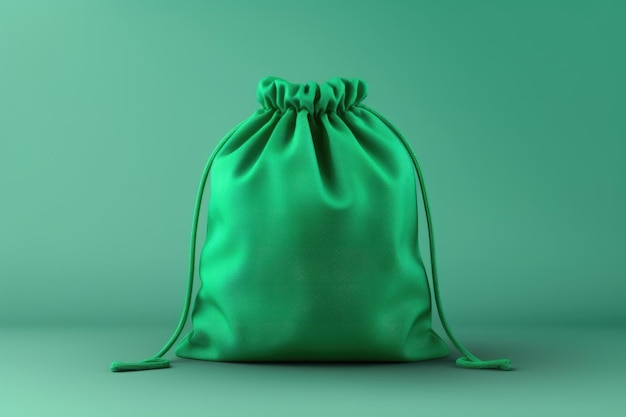 Bolsa de fio de esmeralda verde