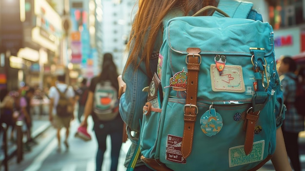 Bolsa de lápis de volta à escola.