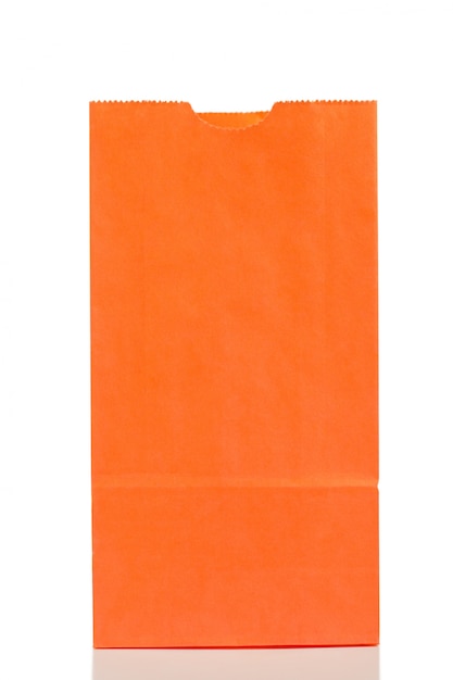 Bolsa de papel laranja