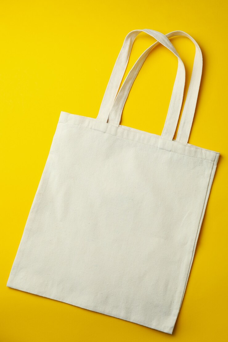 Foto bolsa ecológica en blanco