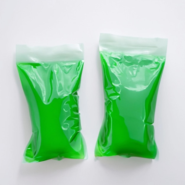 Foto bolsa de gelatina de plástico
