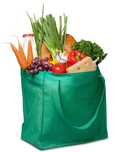 Bolsa llena de comestibles