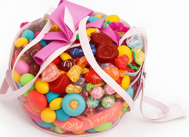 Una bolsa llena de dulces