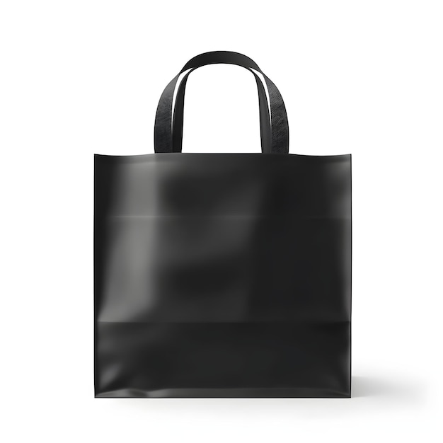 Foto una bolsa negra con un asa que dice 'bolsa negra'